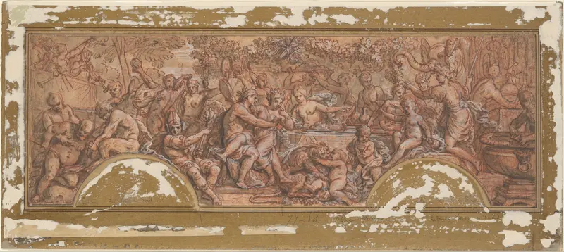 The Wedding Feast of Bacchus and Ariadne Wall Art by Guy Louis Vernansal the Elder - High-Resolution Digital Print
