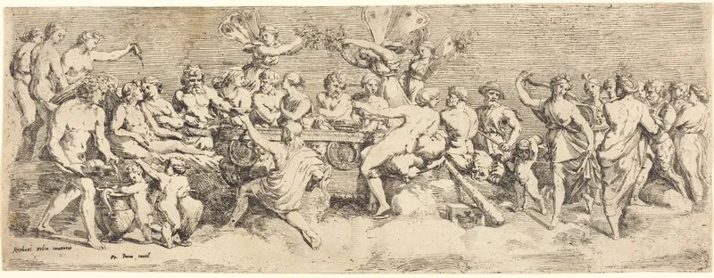 The Wedding Feast of Cupid and Psyche Wall Art by Raphael - High-Resolution Digital Print