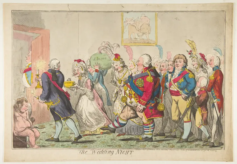 The Wedding Night Wall Art by Isaac Cruikshank - High-Resolution Digital Print