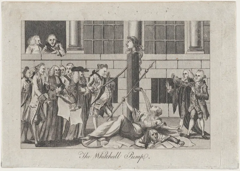 The Whitehall Pump, from The Westminster Magazine Wall Art by Anonymous, British, 18th century - High-Resolution Digital Print