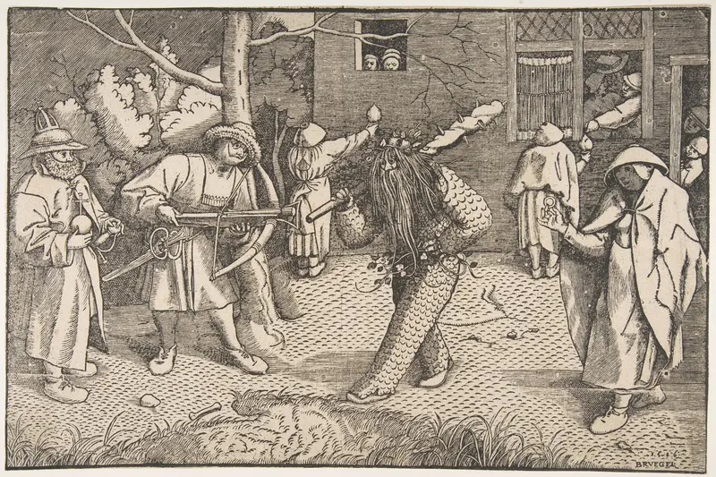 The Wild Man or the Masquerade of Orson and Valentine Wall Art by Anonymous, Netherlandish, 16th century - High-Resolution Digital Print