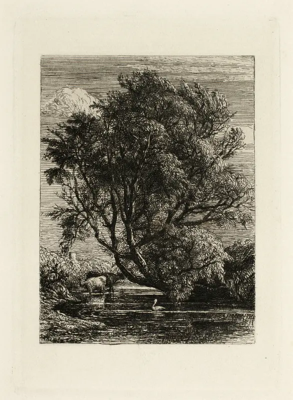 The Willow Wall Art by Samuel Palmer - High-Resolution Digital Print