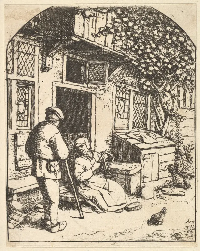 The Winder Wall Art by Adriaen van Ostade - High-Resolution Digital Print
