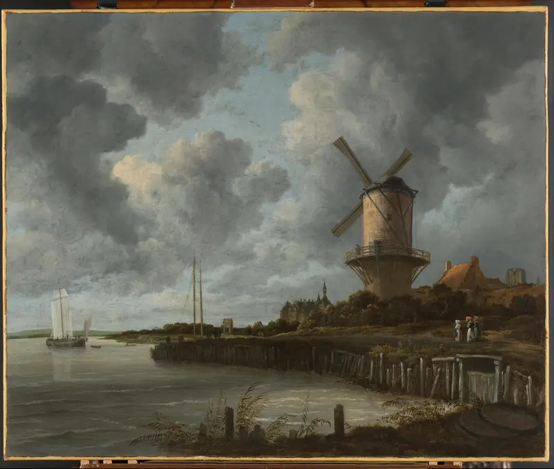 The Windmill at Wijk bij Duurstede Wall Art by Jacob Isaacksz van Ruisdael - High-Resolution Digital Print