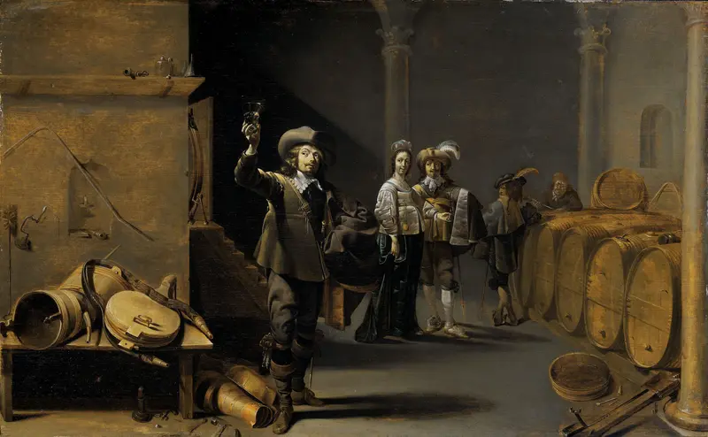 The Wine Connoisseurs Wall Art by Unknown - High-Resolution Digital Print