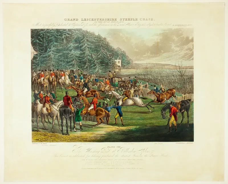 The Winning Post, from The Grand Steeplechase over Leicestershire