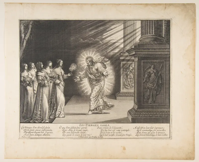 The Wise Virgins before Christ Wall Art by Abraham Bosse - High-Resolution Digital Print
