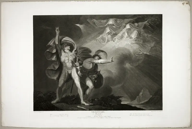 The Witches Appear to Macbeth and Banquo Wall Art by James Caldwall - High-Resolution Digital Print