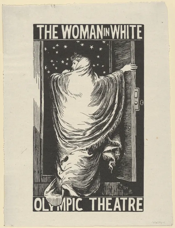 The Woman in White Wall Art by William Harcourt Hooper - High-Resolution Digital Print