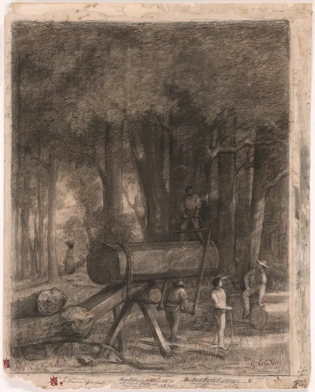 The Woodcutters Wall Art by Gustave Courbet - High-Resolution Digital Print