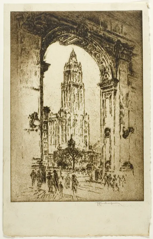 The Woolworth through the Arch
