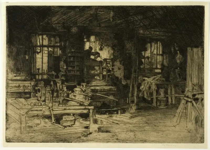 The Workshop Wall Art by David Young Cameron - High-Resolution Digital Print