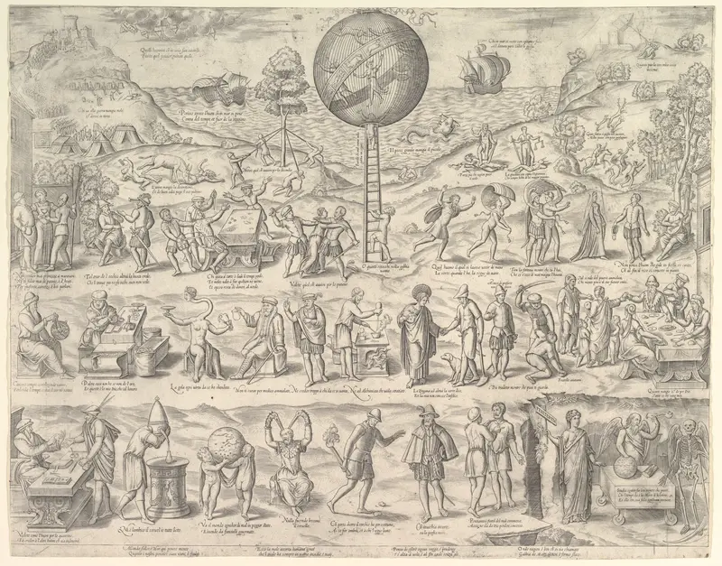 The World, Cage of Fools Wall Art by Anonymous, Italian, 16th century - High-Resolution Digital Print