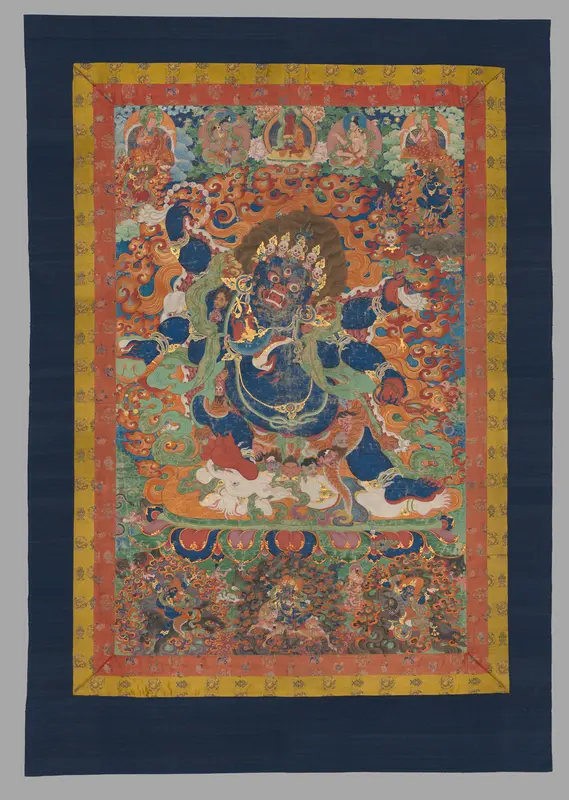 The Wrathful Protector Mahakala, Tantric Protective Form of Avalokiteshvara Wall Art by Unknown - High-Resolution Digital Print