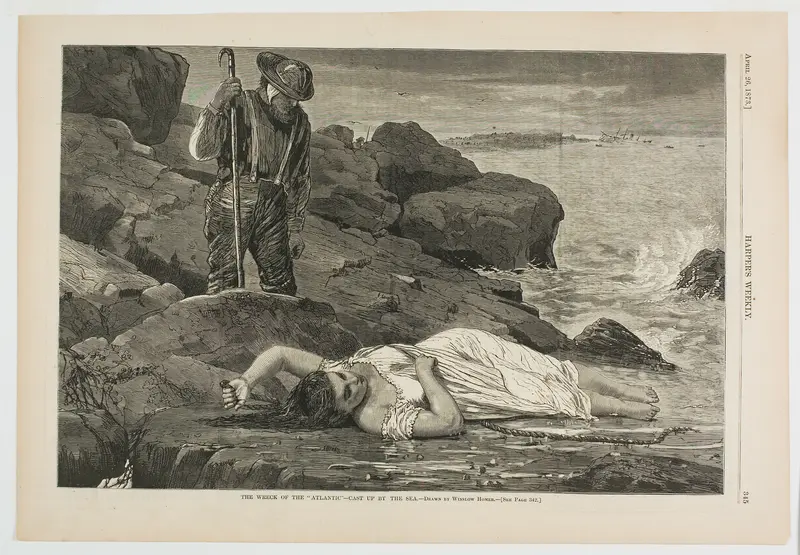 The Wreck of the "Atlantic"—Cast Up by the Sea