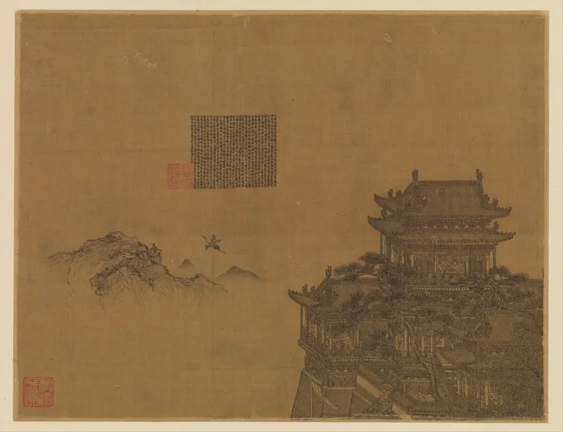 The Yellow Pavilion Wall Art by Xia Yong - High-Resolution Digital Print