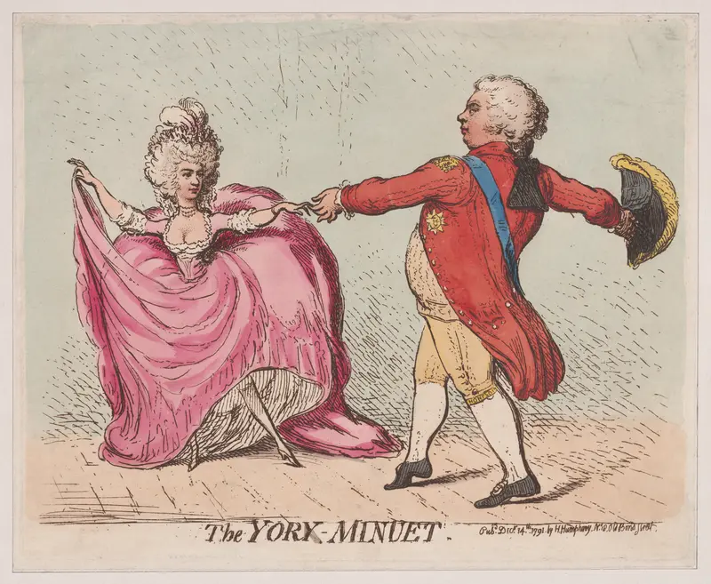 The York-Minuet Wall Art by James Gillray - High-Resolution Digital Print
