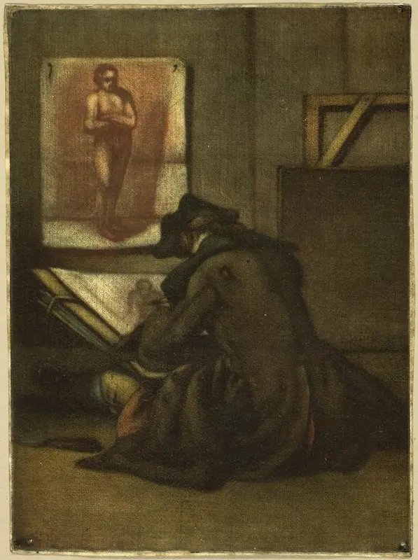 The Young Draughtsman Wall Art by Jacques Fabien Gautier d'Agoty - High-Resolution Digital Print