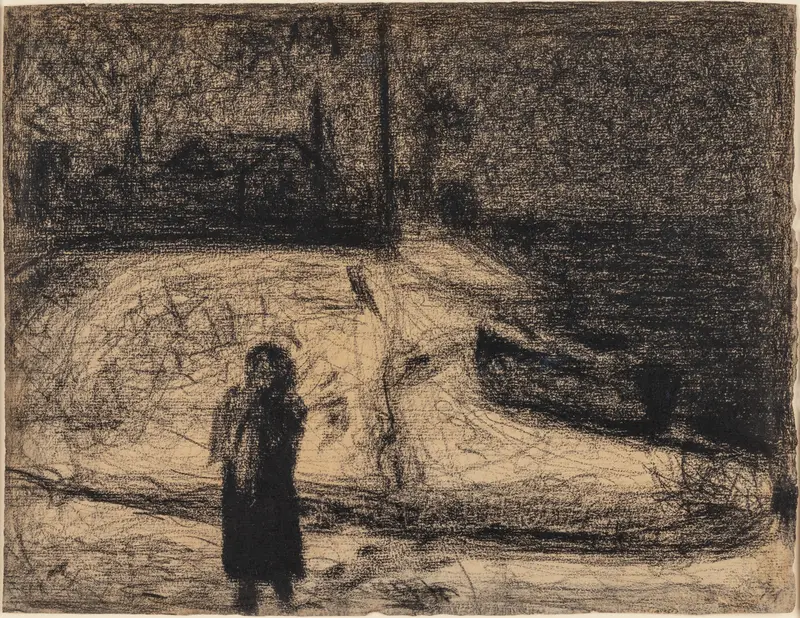 The Zone (Outside the City Walls) Wall Art by Georges Seurat - High-Resolution Digital Print
