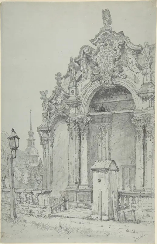 The Zwinger, Dresden Wall Art by Samuel Prout - High-Resolution Digital Print