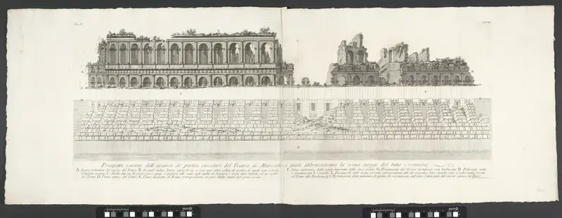 Theater van Marcellus te Rome Wall Art by Unknown - High-Resolution Digital Print