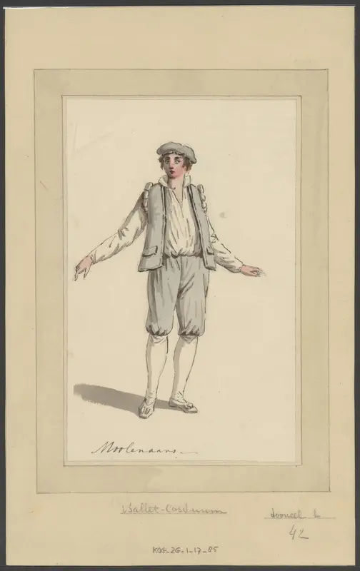 Theaterkostuum van een Molenaar Wall Art by anonymous - High-Resolution Digital Print