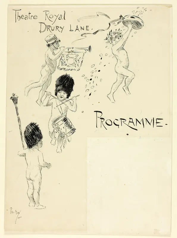Theatre Toyal Drury Lane Programme Wall Art by Philip William May - High-Resolution Digital Print