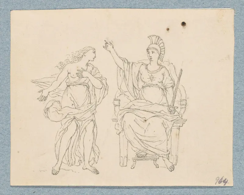 Themis (in doos met 43 tekeningen) Wall Art by Louis Fabritius Dubourg - High-Resolution Digital Print