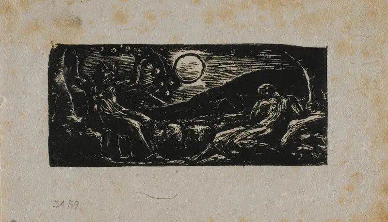Thenot Under Fruit Tree, from The Pastorals of Virgil Wall Art by William Blake - High-Resolution Digital Print