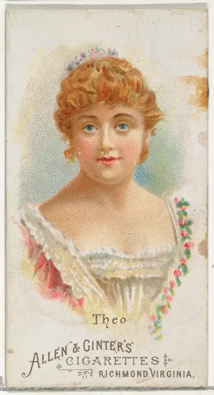 Theo, from World's Beauties, Series 1 (N26) for Allen & Ginter Cigarettes Wall Art by Allen & Ginter - High-Resolution Digital Print