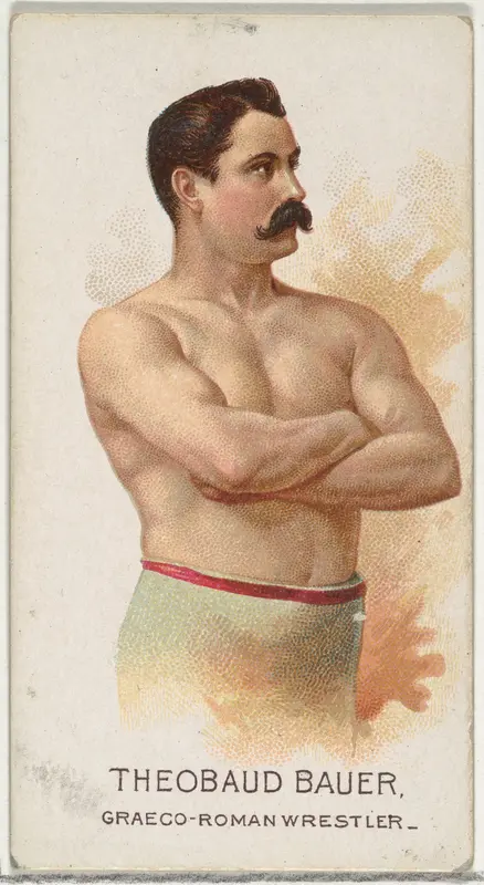 Theobaud Bauer, Greco-Roman Wrestler, from World's Champions, Series 2 (N29) for Allen & Ginter Cigarettes Wall Art by Allen & Ginter - High-Resolution Digital Print
