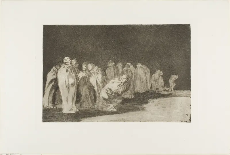 There is Something Beneath the Sackcloth, i.e. you can't judge a man by his clothes, plate eight from Los Proverbios