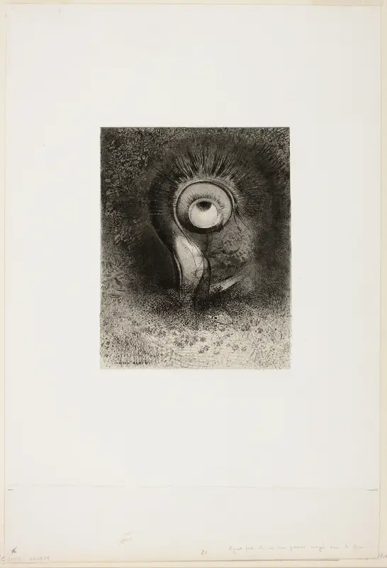 There Was Perhaps a First Vision Attempted in the Flower, plate 2 of 8 from "Les Origines"