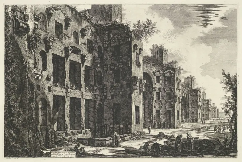 Thermen van Diocletianus te Rome Wall Art by Unknown - High-Resolution Digital Print