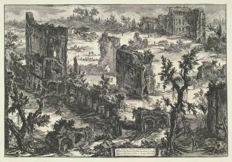 Thermen van Trajanus te Rome Wall Art by Unknown - High-Resolution Digital Print