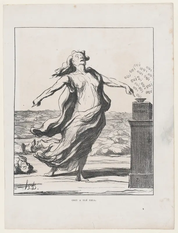 These are responsible for those, from 'News of the day,' published in "Le Charivari" Wall Art by Honoré Daumier - High-Resolution Digital Print