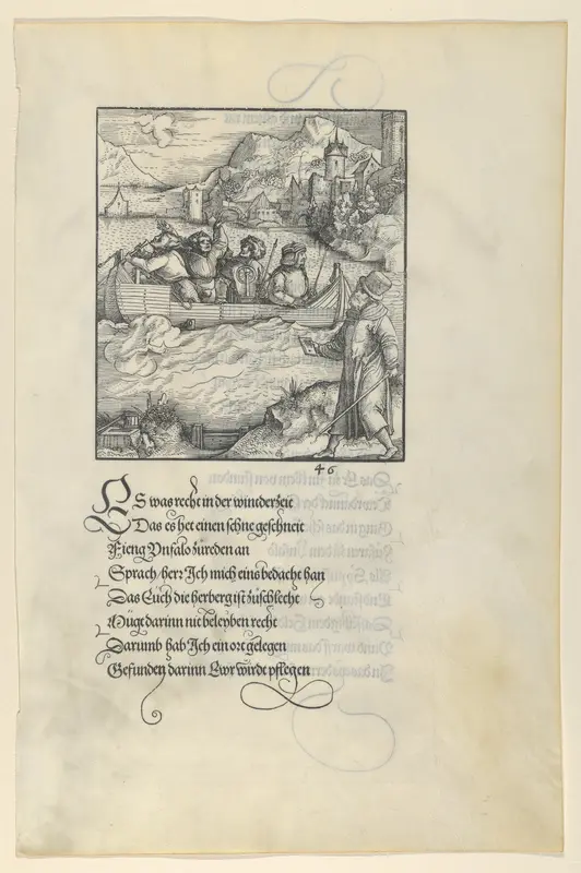 Theuerdanck's Ship Caught in the Ice, from Theuerdanck Wall Art by Hans Schäufelein - High-Resolution Digital Print