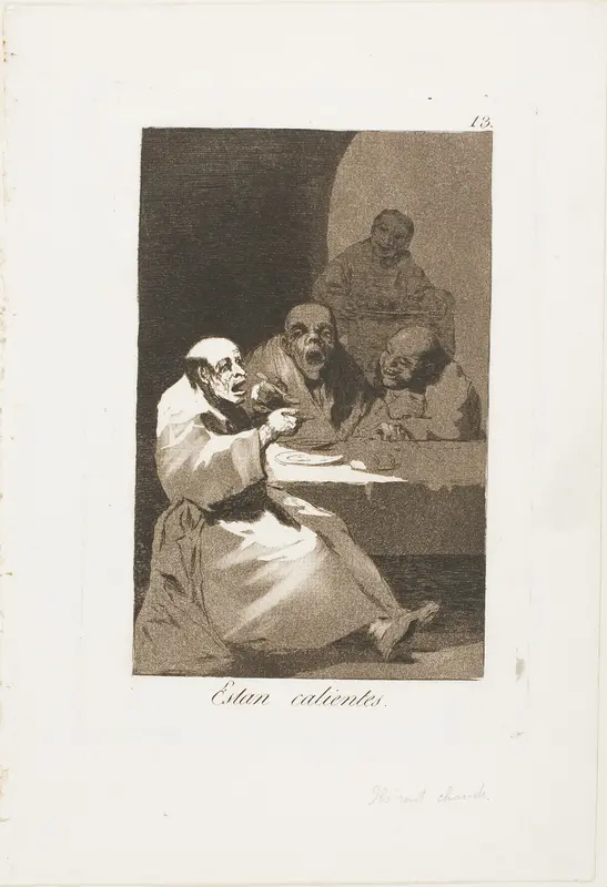 They are Hot, plate 13 from Los Caprichos