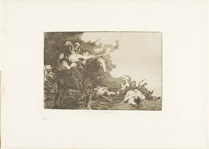 They Do Not Agree, plate 17 from The Disasters of War