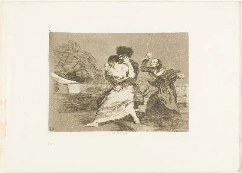 They Don't Like it, plate nine from The Disasters of War