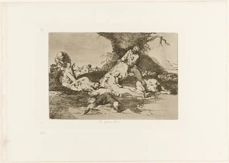 They Make Use of Them, plate 16 from The Disasters of War