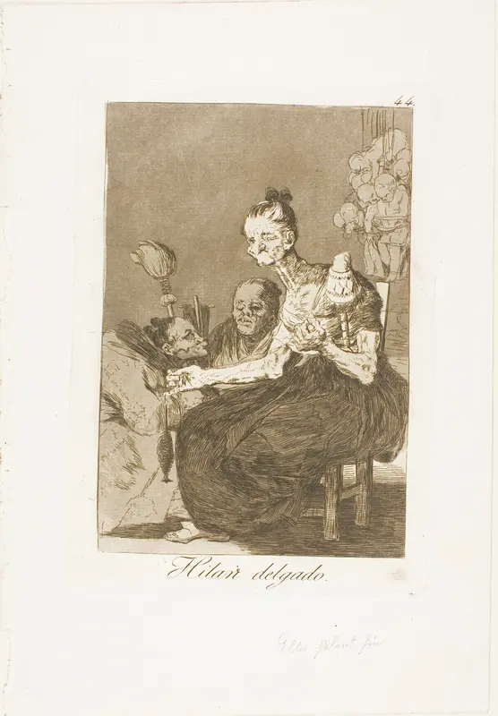 They Spin Finely, plate 44 from Los Caprichos