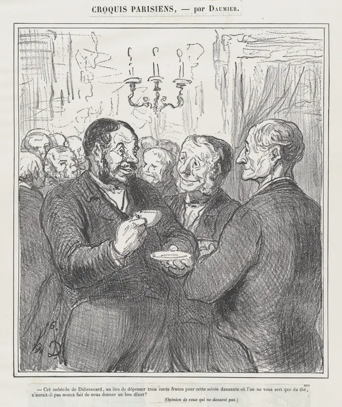 This fool Dubrancard..., from 'Parisian sketches' Wall Art by Honoré Daumier - High-Resolution Digital Print