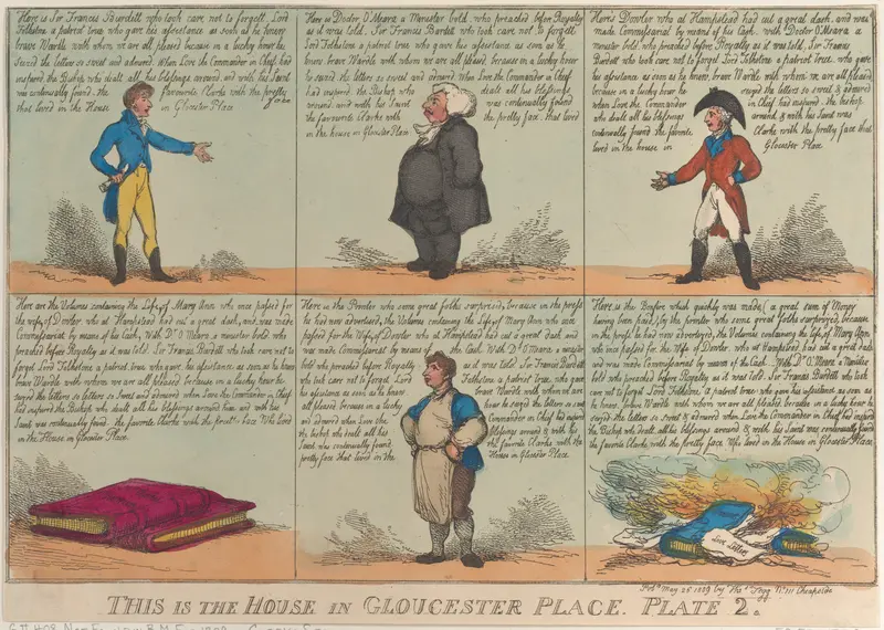 This is the House in Gloucester Place, Plate 2 Wall Art by Thomas Rowlandson - High-Resolution Digital Print