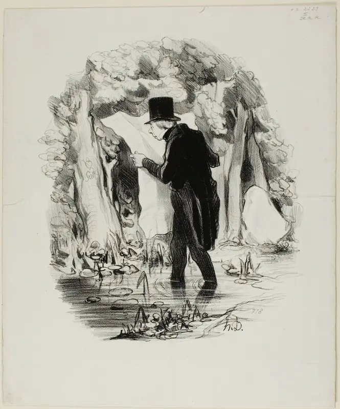 This is Where the Lecture of the Constitutionnel Might Take You, plate 8 from Pastorales