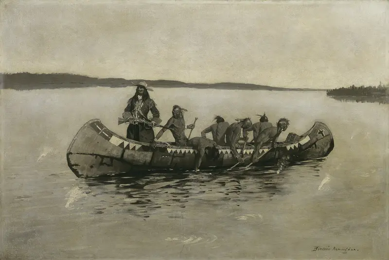 This Was a Fatal Embarkation Wall Art by Frederic Remington - High-Resolution Digital Print