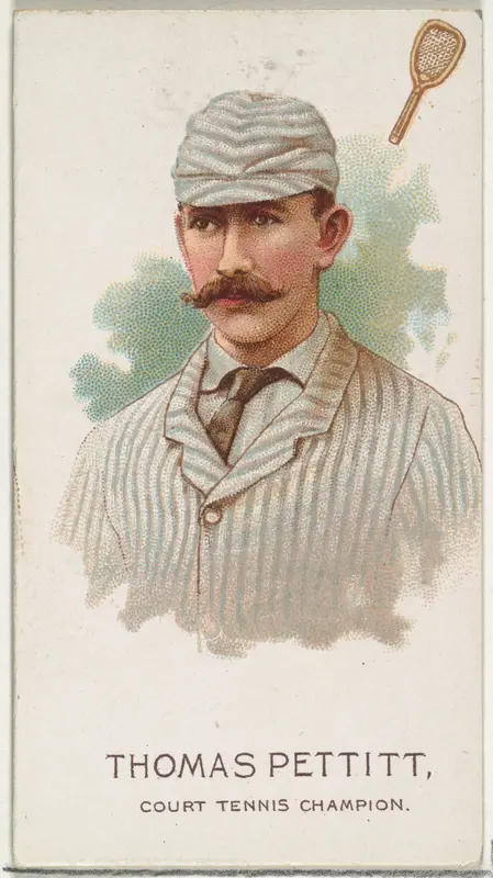 Thomas Pettit, Court Tennis Champion, from World's Champions, Series 2 (N29) for Allen & Ginter Cigarettes Wall Art by Allen & Ginter - High-Resolution Digital Print