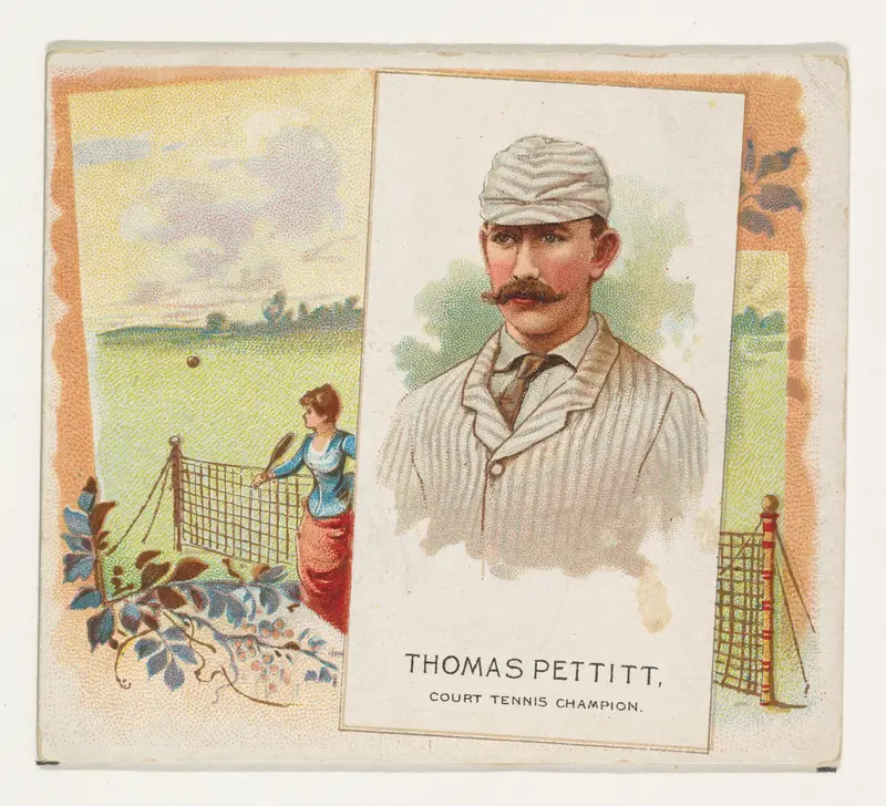 Thomas Pettitt, Court Tennis Champion, from World's Champions, Second Series (N43) for Allen & Ginter Cigarettes Wall Art by Allen & Ginter - High-Resolution Digital Print
