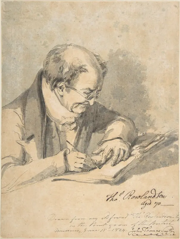 Thomas Rowlandson, aged 70 Wall Art by John Thomas 'Antiquity' Smith - High-Resolution Digital Print