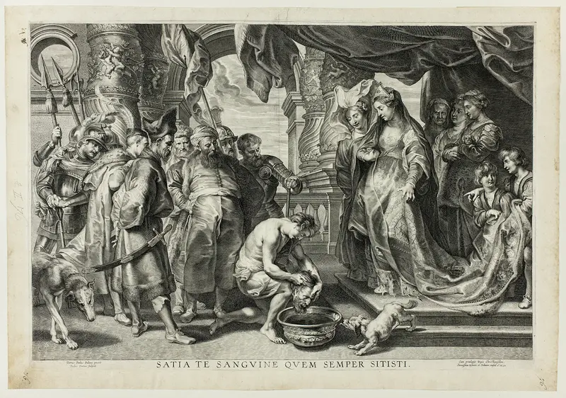 Thomiris, Queen of the Scyths, with the Head of Cyrus Wall Art by Paul Pontius - High-Resolution Digital Print